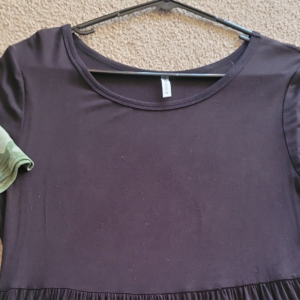 Womens, Medium Camouflage and Black Casual Dress Lot Of 2 - Picture 5 of 6